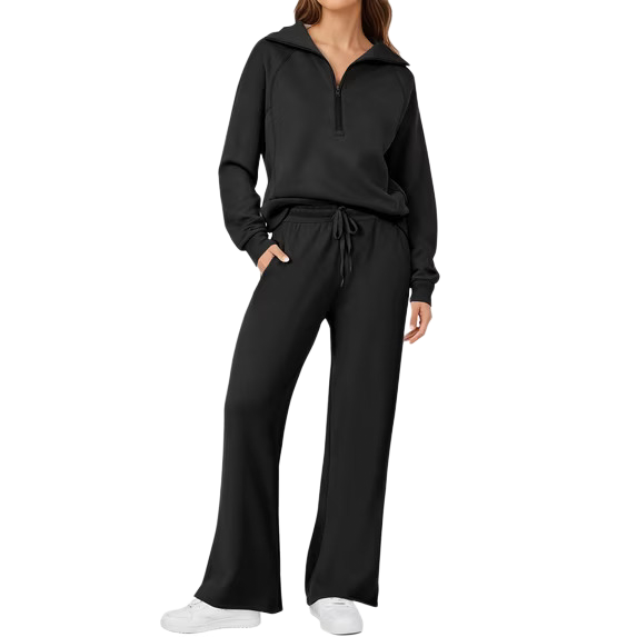 UVN Outfit Sets for Women 2 Piece Sets Winter Casual Tracksuit Long Sleeve Lounge Set Outfits with Pockets