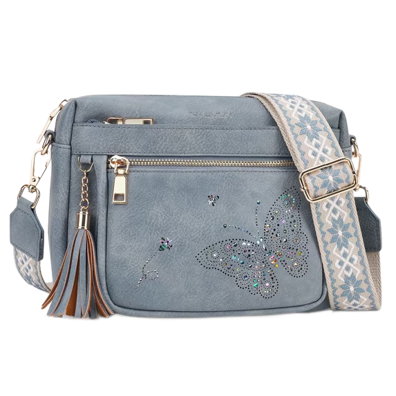 Small Crossbody Bag for Women, Cell Phone Purse Womens Shoulder Handbags Wallet Purse with Credit Card Slots Adjustable Guitar Strap