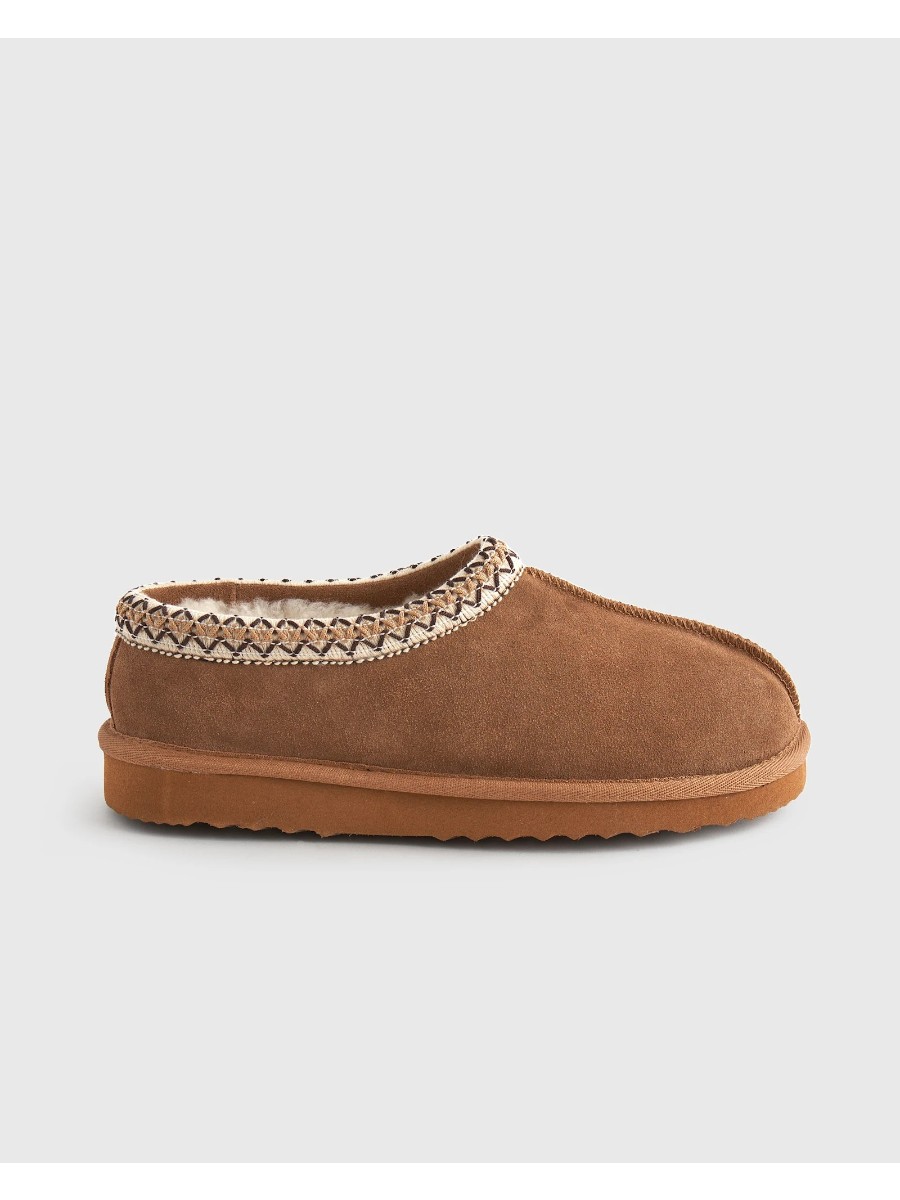 Quince Australian Shearling Clog Slipper in pecan – UGG Tasman dupe