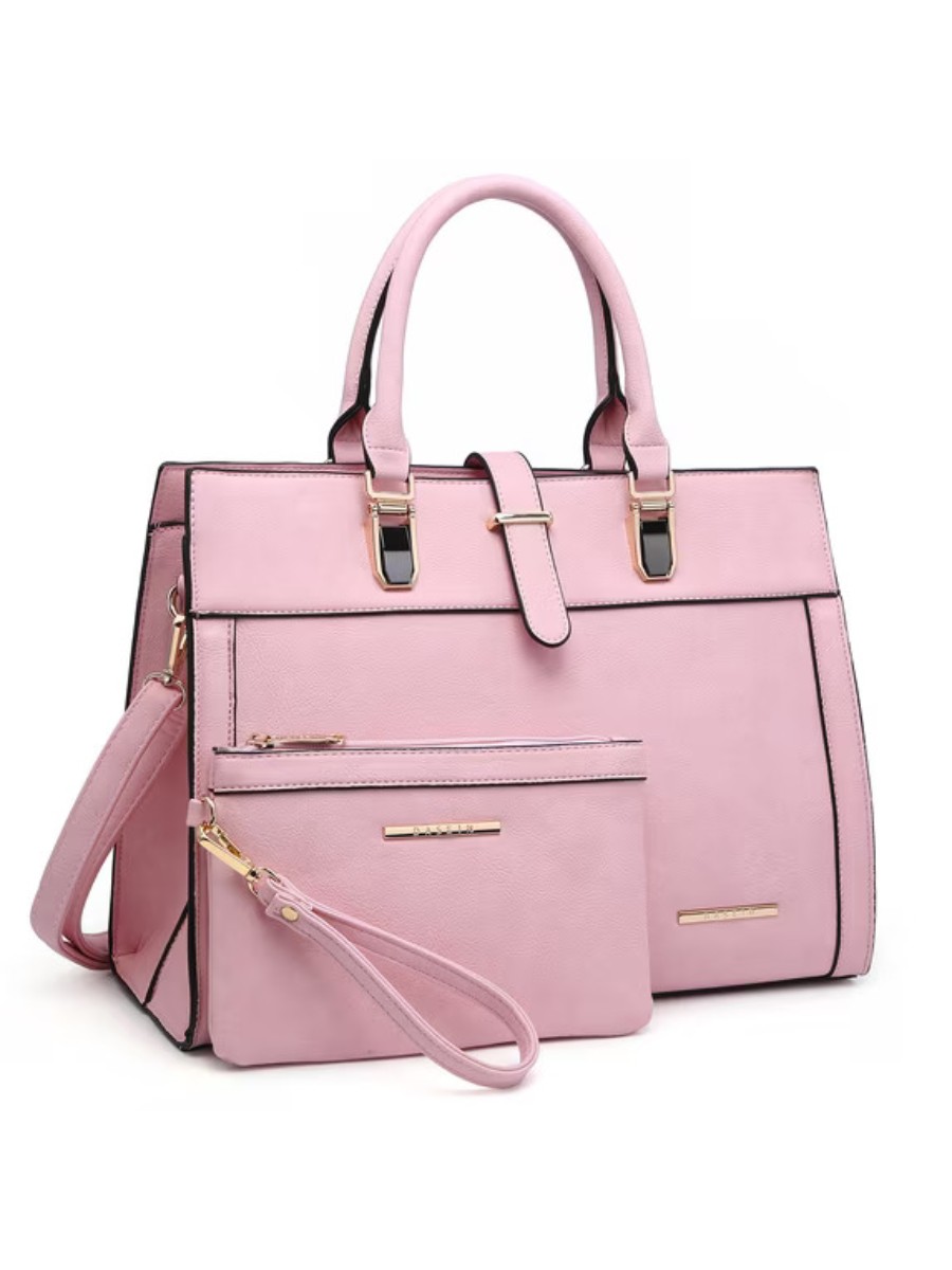 Dasein pink flap-over top handle bag, an affordable Birkin bag alternative from Walmart