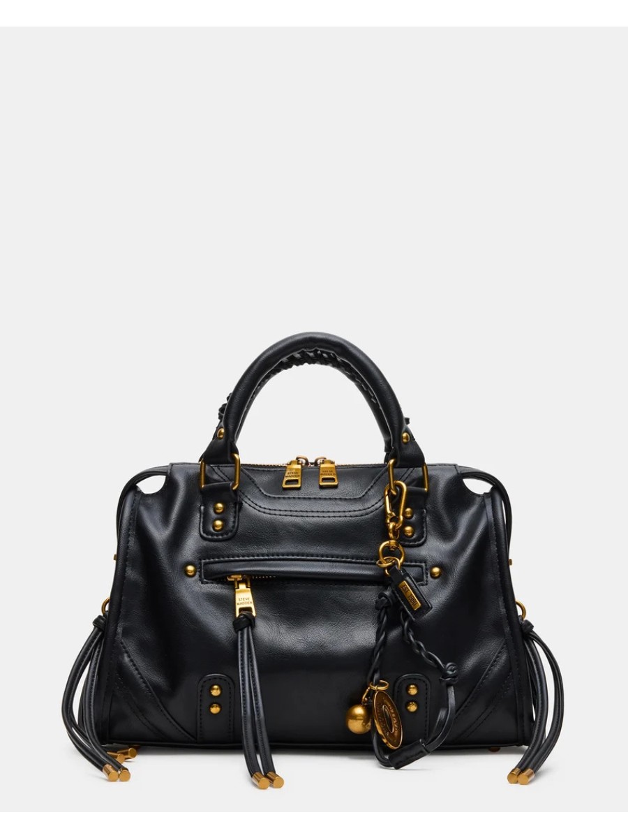 Steve Madden RIGGS Black Gold bag, an affordable Balenciaga City Bag alternative