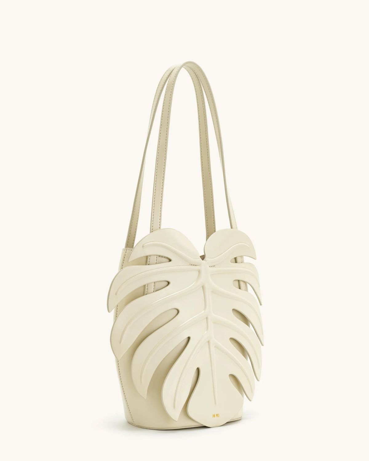 Leaf-shape shoulder bag, Staud Palm dupe by JW PEI Cecelia